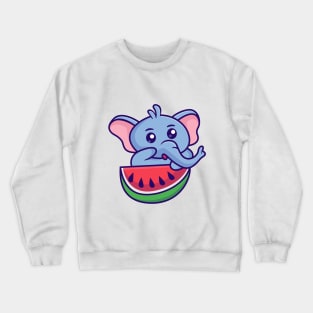 pink Elephant Crewneck Sweatshirt